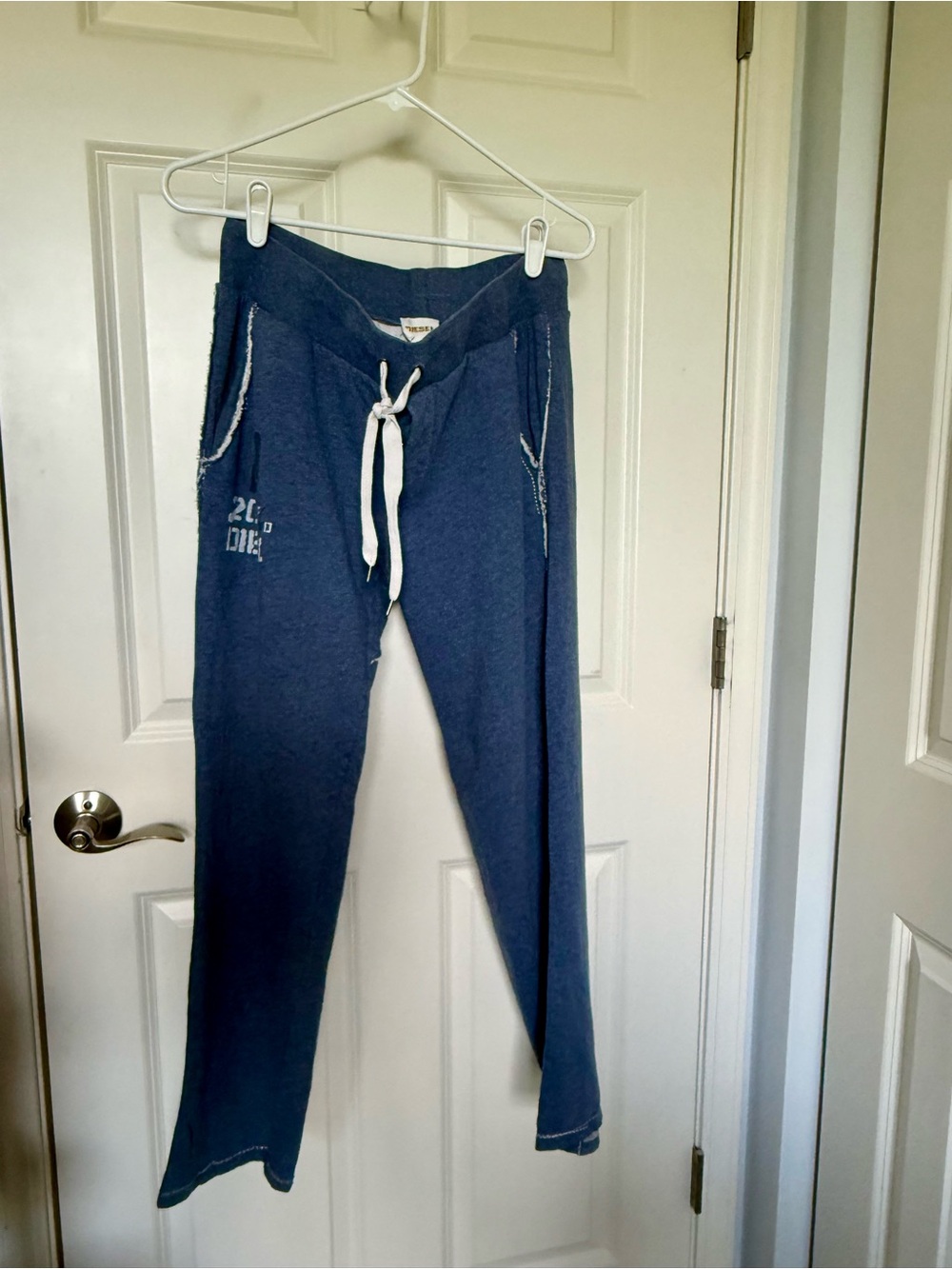 Diesel Soft Navy Blue Drawstring Joggers